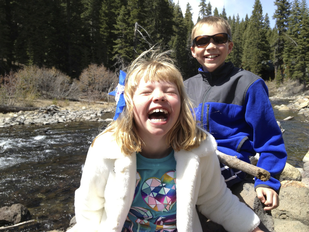 Devin and Elena on the Truckee River